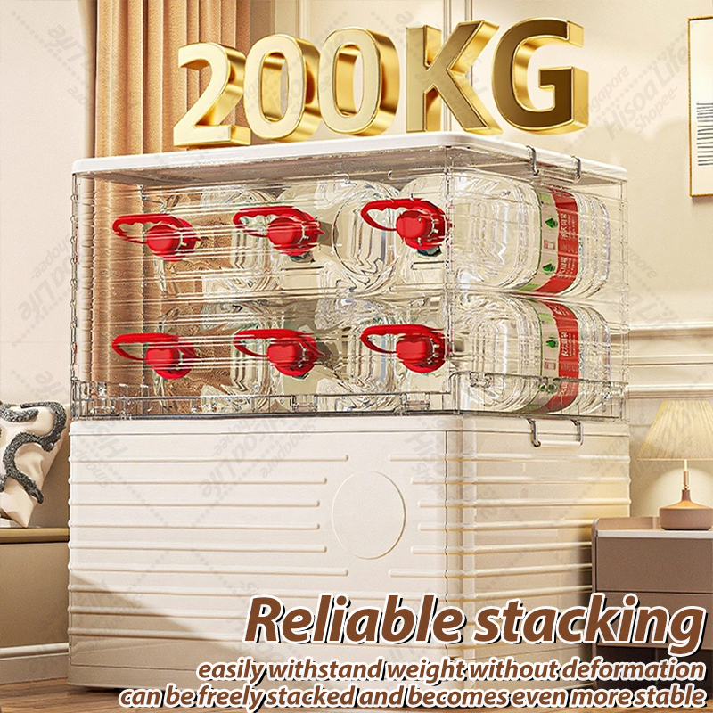 Hisoa Storage Box Transparent Plastic MegaBox BIG Wardrobe Organizer ...