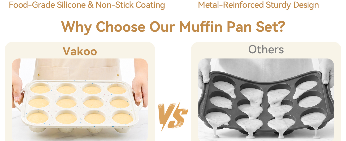 【SG stock】12-Cup Silicone Muffin Pan Food Grade Non-Stick BPA Free Oven ...