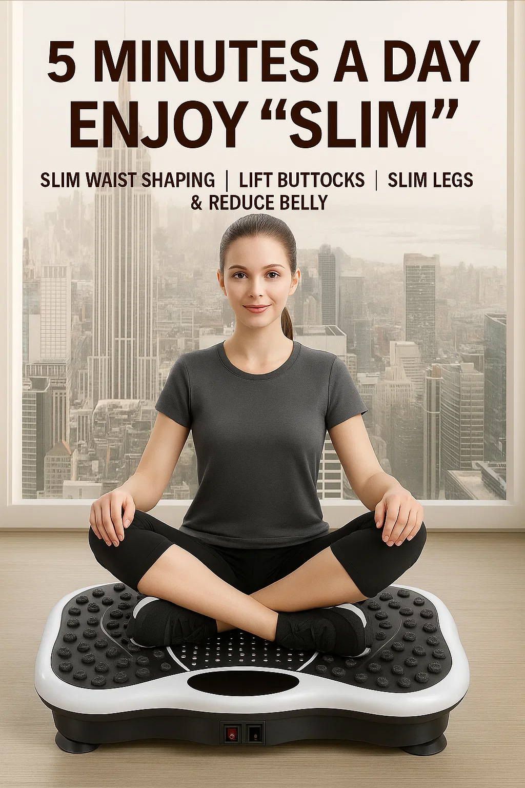 [NICOO] Vibration Platform Machine Exercise Burning Slimming Lazy ...