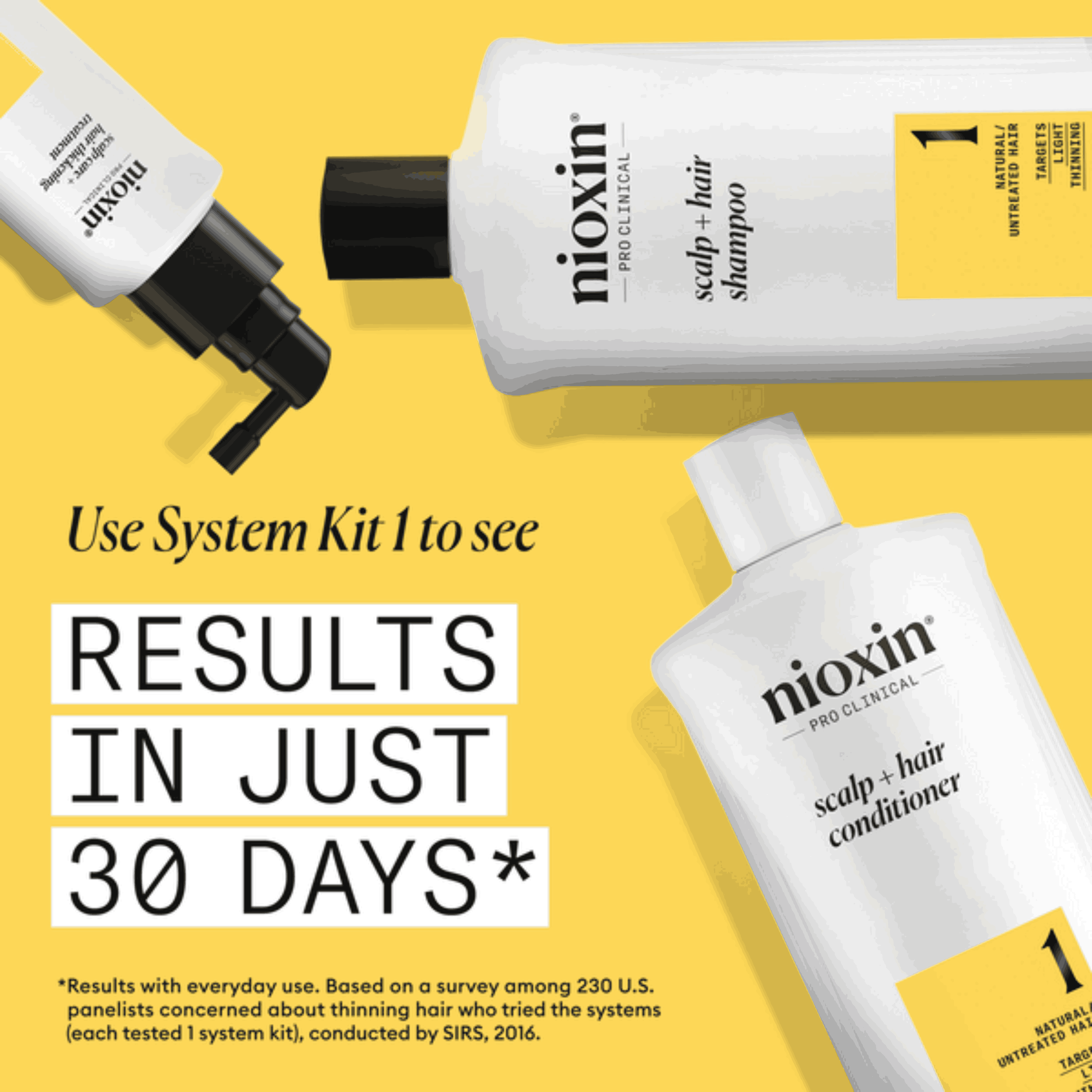 Nioxin System 1 Conditioner 1000ml, For Natural Hair With Light ...