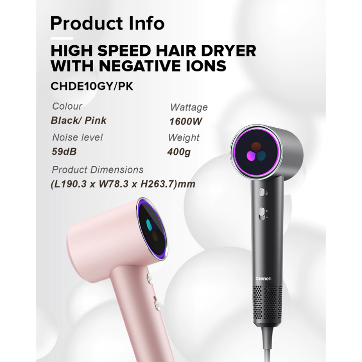 Cornell High Speed Hair Dryer with Negative Ions | Shopee Singapore