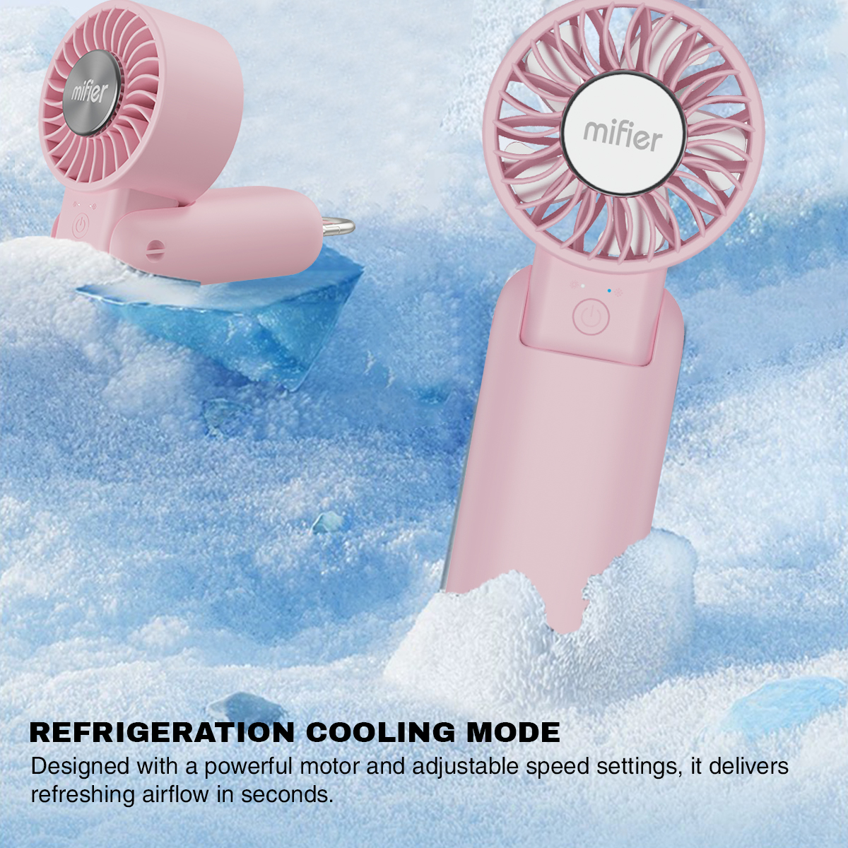 Mifier MF300 PRO 2-in-1 High Speed Cooling mini Fan with Cooling Sheet ...