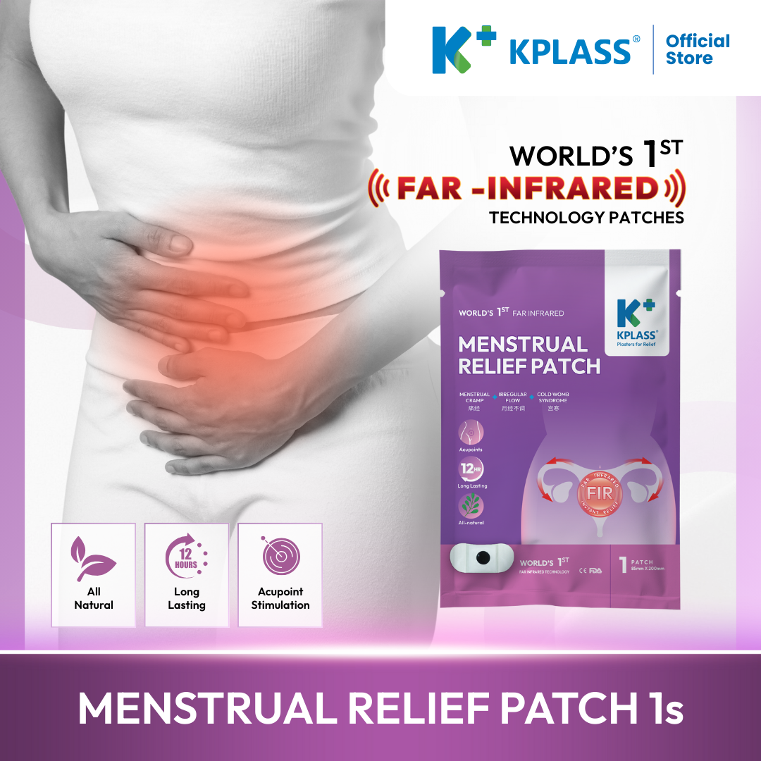 KPLASS Menstrual Relief Patch 1s (4,8 & 12 Packs) | Relieve Period Pain ...