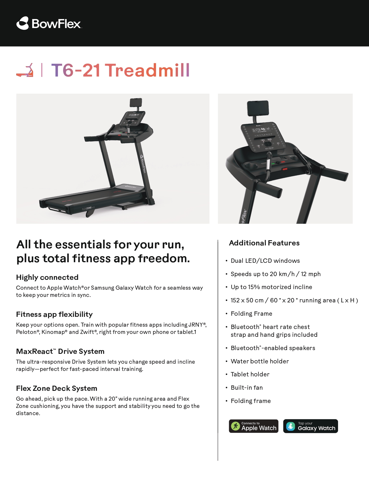 Bowflex T6 Treadmill | Shopee Singapore