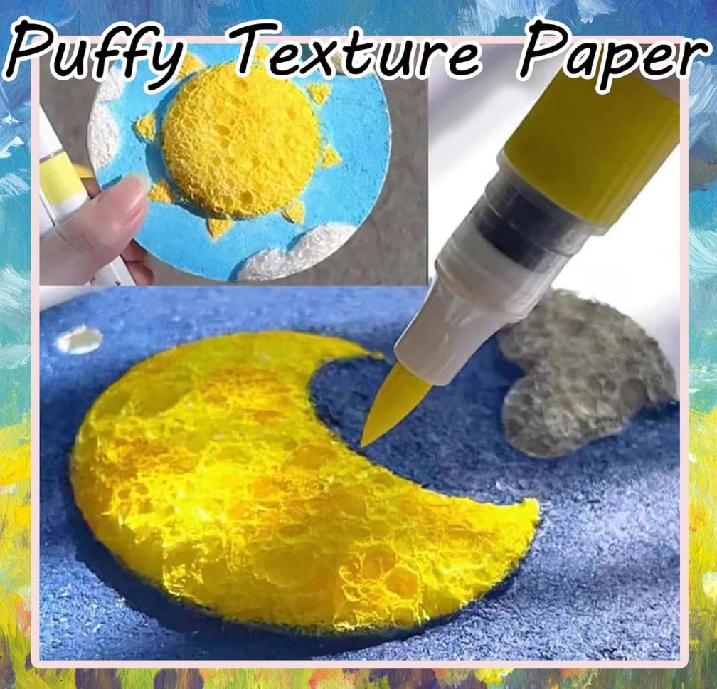 3D Drawing Canvas Magic Sponge White Magic Foam Texture Paper Cellulose ...