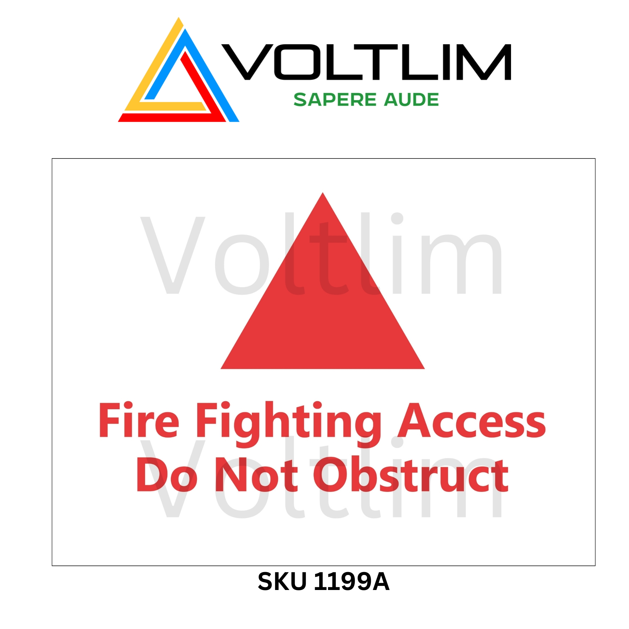 Fire Code 2023 Fire Fighting Access Do Not Obstruct Peel & Transfer ...