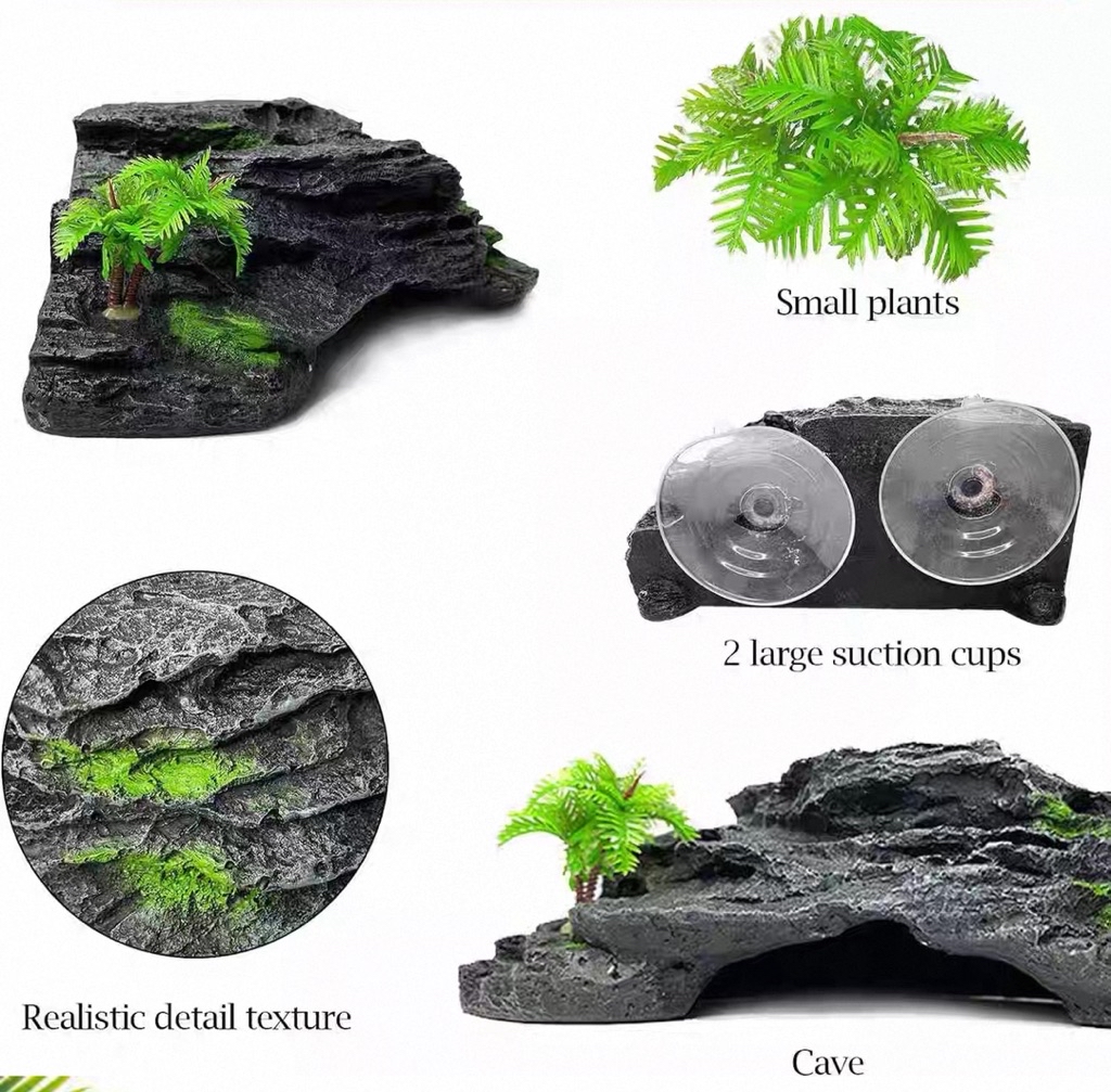 Crawlers hide in caves, turtles climb on platforms, lizards, spiders ...