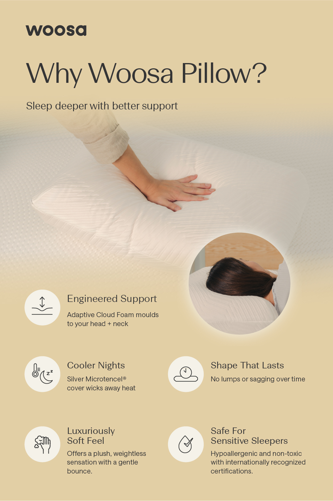 Woosa Pillow (Regular/Low/Contour/Long) | Shopee Singapore