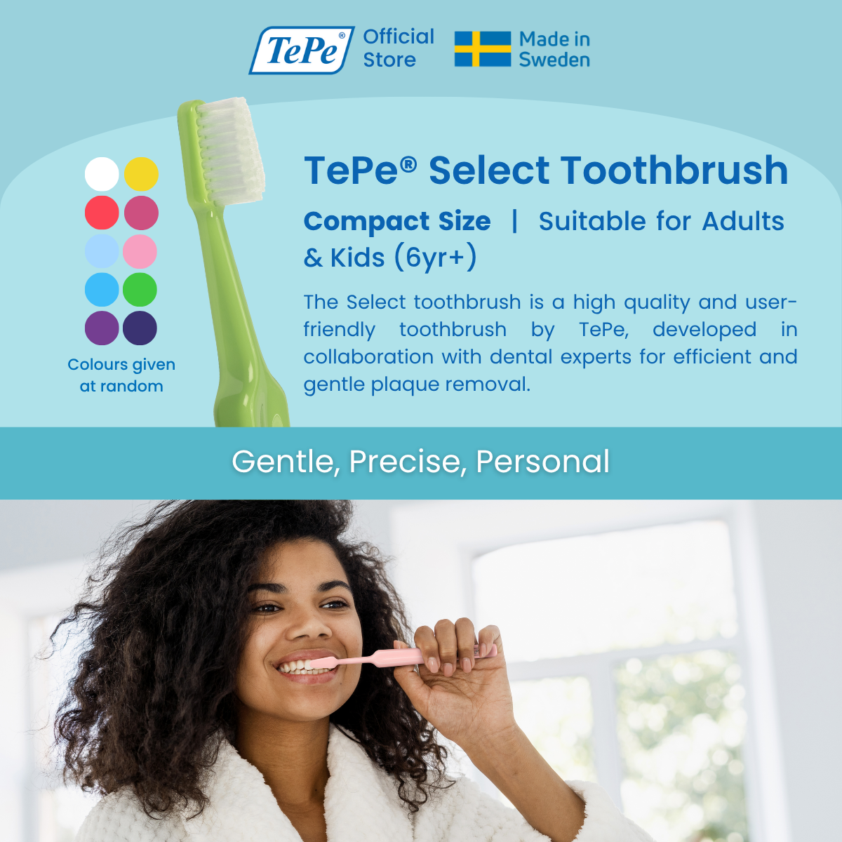 TePe Select™ Compact Toothbrush in Soft/X-Soft | For gentle effective ...