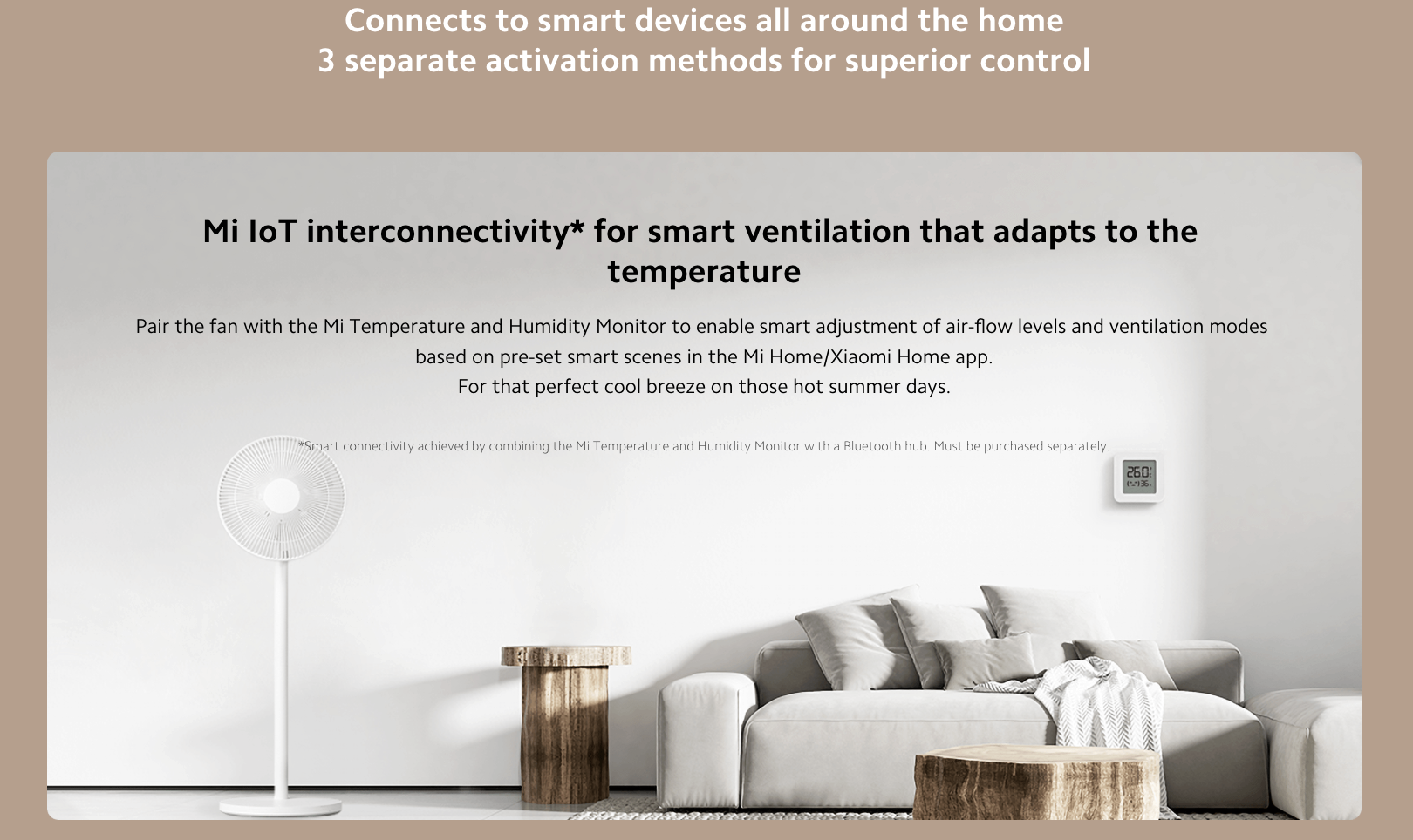 Xiaomi Mi Smart Standing Fan 2 Lite – Quiet Strong Airflow, WiFi App ...