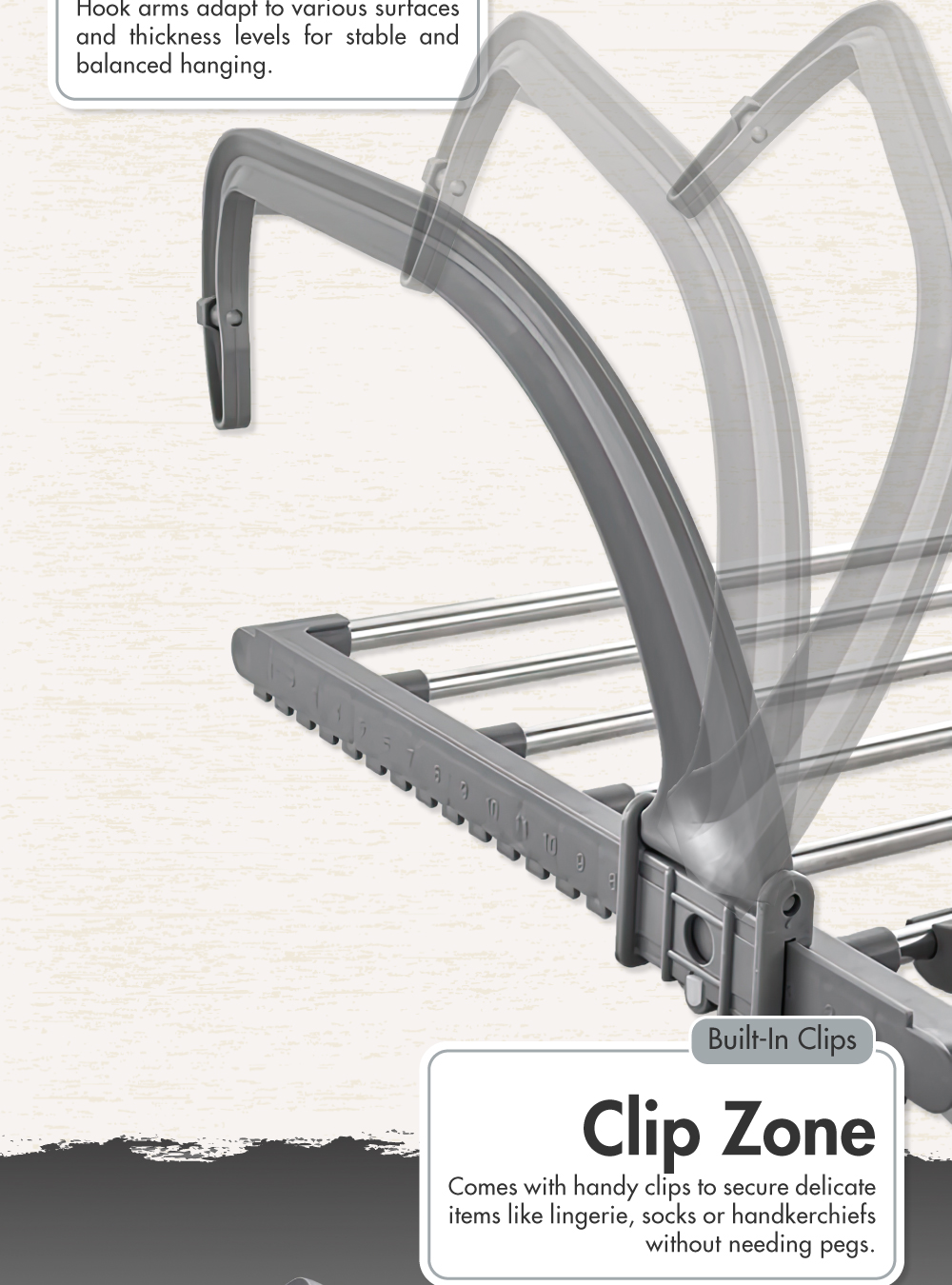 [HOUZE] Extendable and Adjustable Wall Hanging Radiator Airer (Large ...