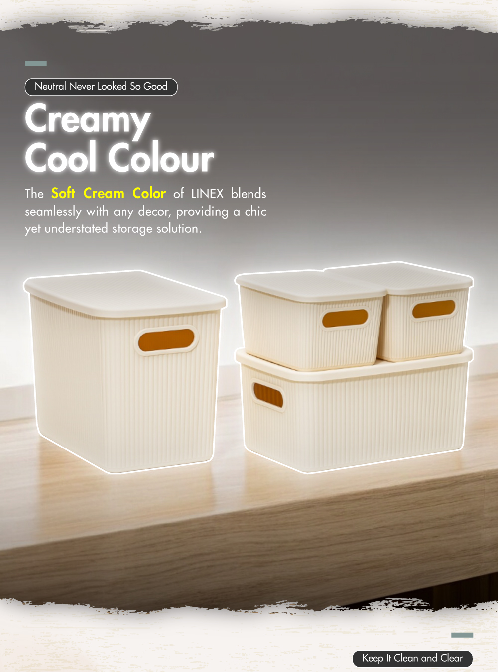 [HOUZE] Linex Storage Box | Small | Medium | Large - Organiser | Space ...