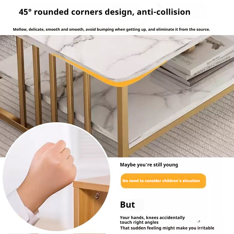 OS 2 Layers Center Table Nordic Sofa Side Table Coffee Table Living ...