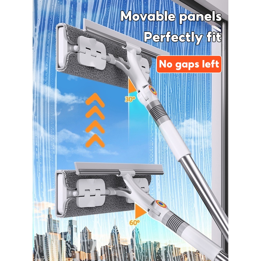 Multi Purpose 2 In 1 Stretchable Stick Window Cleaner with Wiper ...