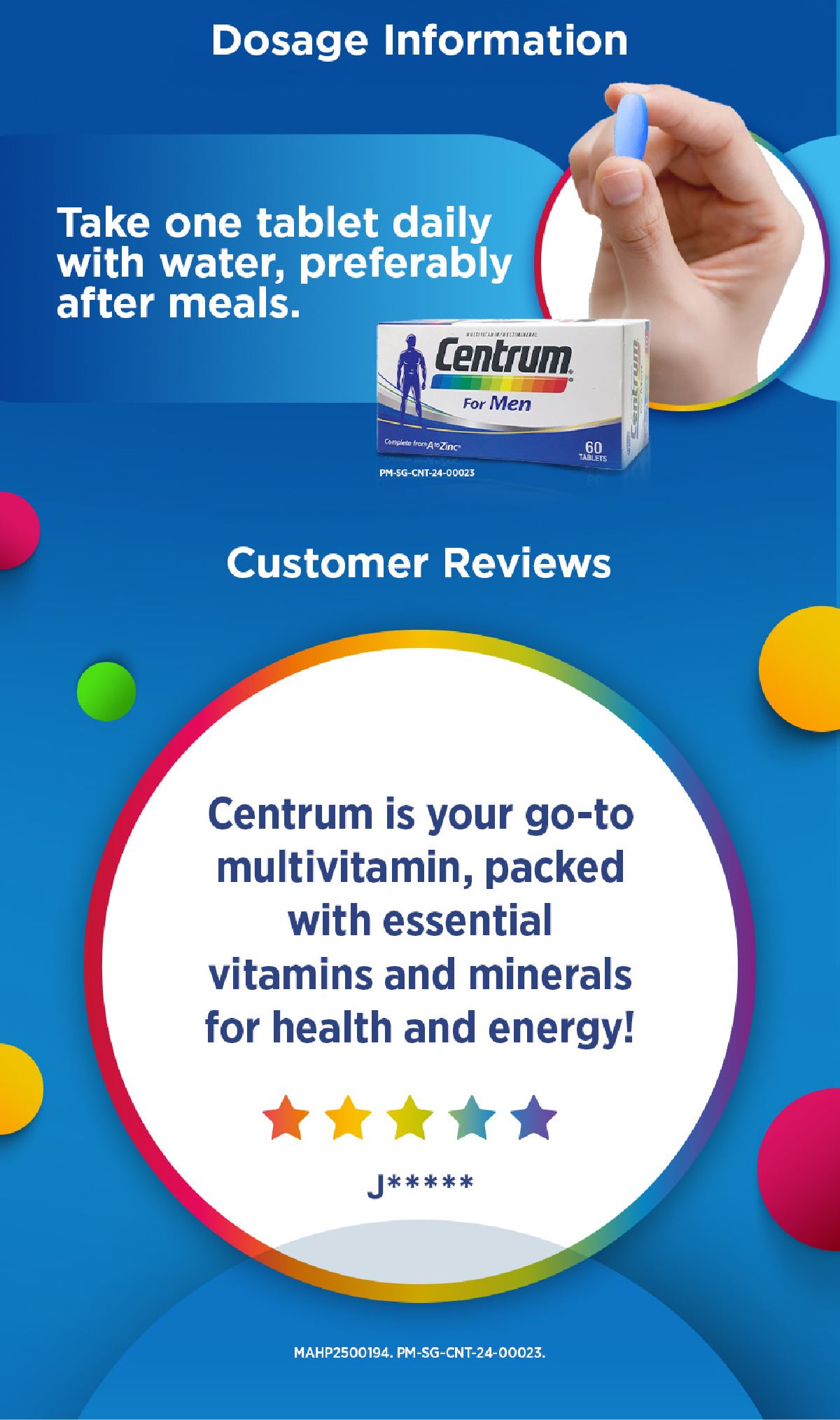 CENTRUM Multivitamin Supplement for Men, Energy, Vitality, Immunity ...