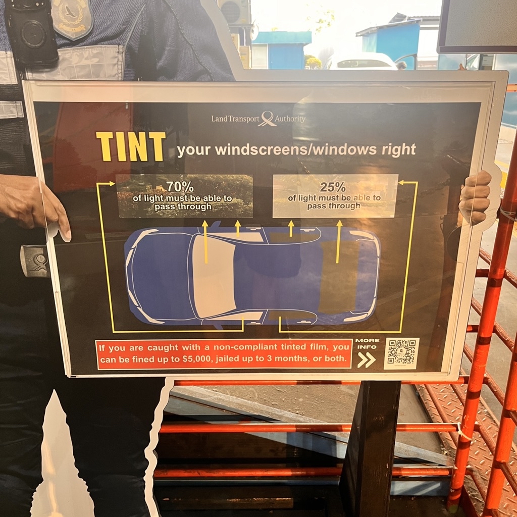 LTA APPROVED windows tint film car van truck lorry UV protection cooler