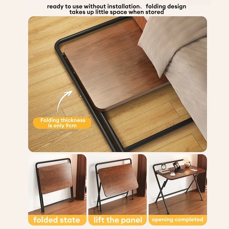 OS【Foldable】Student study table With Shelf Portable Computer Table ...