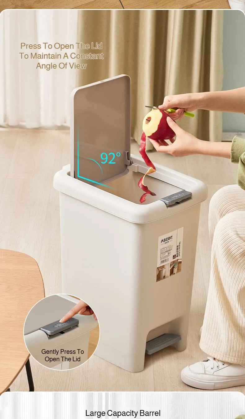 [SG Stock] Double Opening trash can dustbin for kitchen pedal dustbin ...