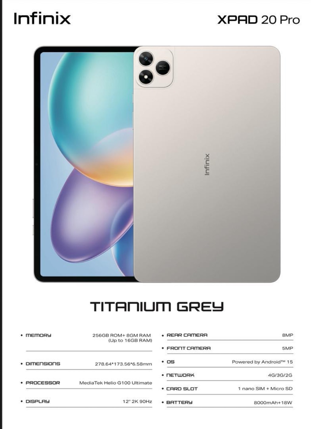 🇸🇬 SG Local Infinix XPad 20 11” Display / XPAD PRO 12” Dispaly | Wifi  Version / LTE | 90Hz Refresh Rate | Tablet | Shopee Singapore