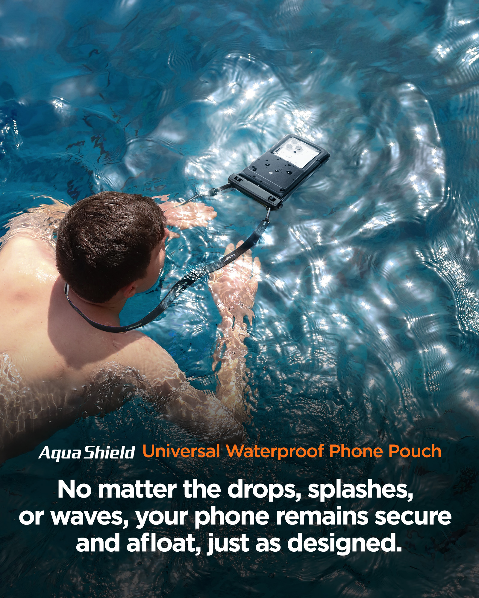 [2 Pack] Spigen Aqua Shield Floating Waterproof Phone Case A611P Phone ...