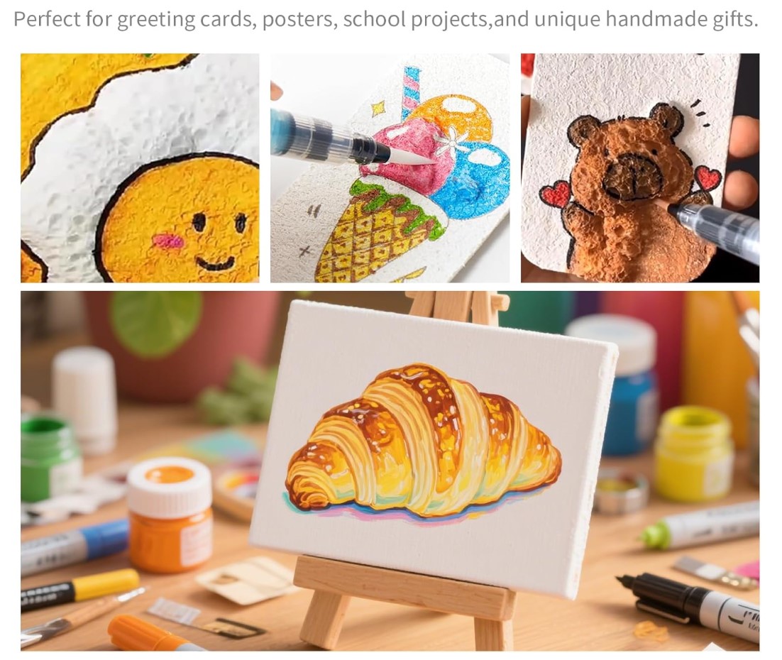 3D Drawing Canvas Magic Sponge White Magic Foam Texture Paper Cellulose ...