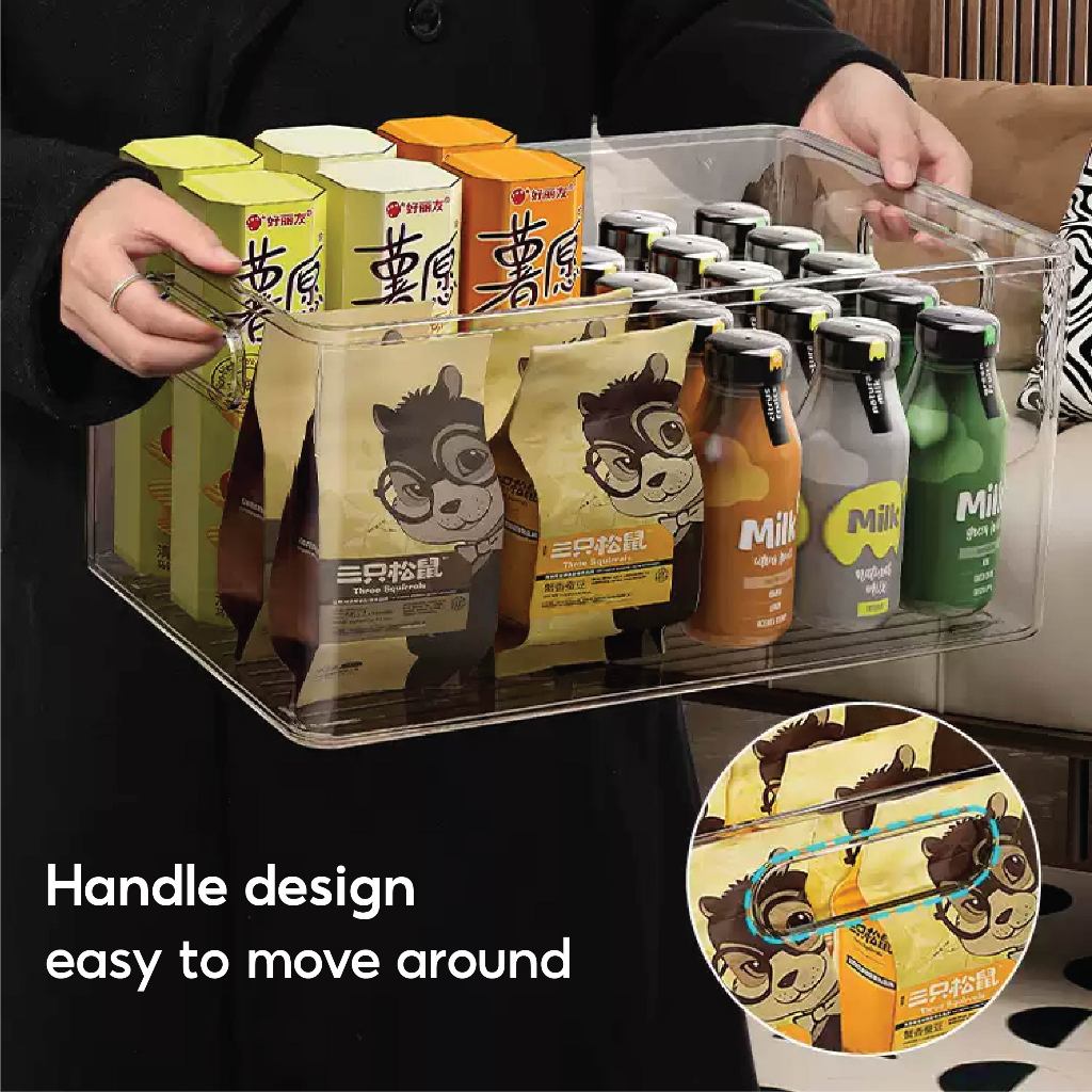 Transparent Acrylic Storage Box Kitchen Pantry Desktop Organizer Tray ...
