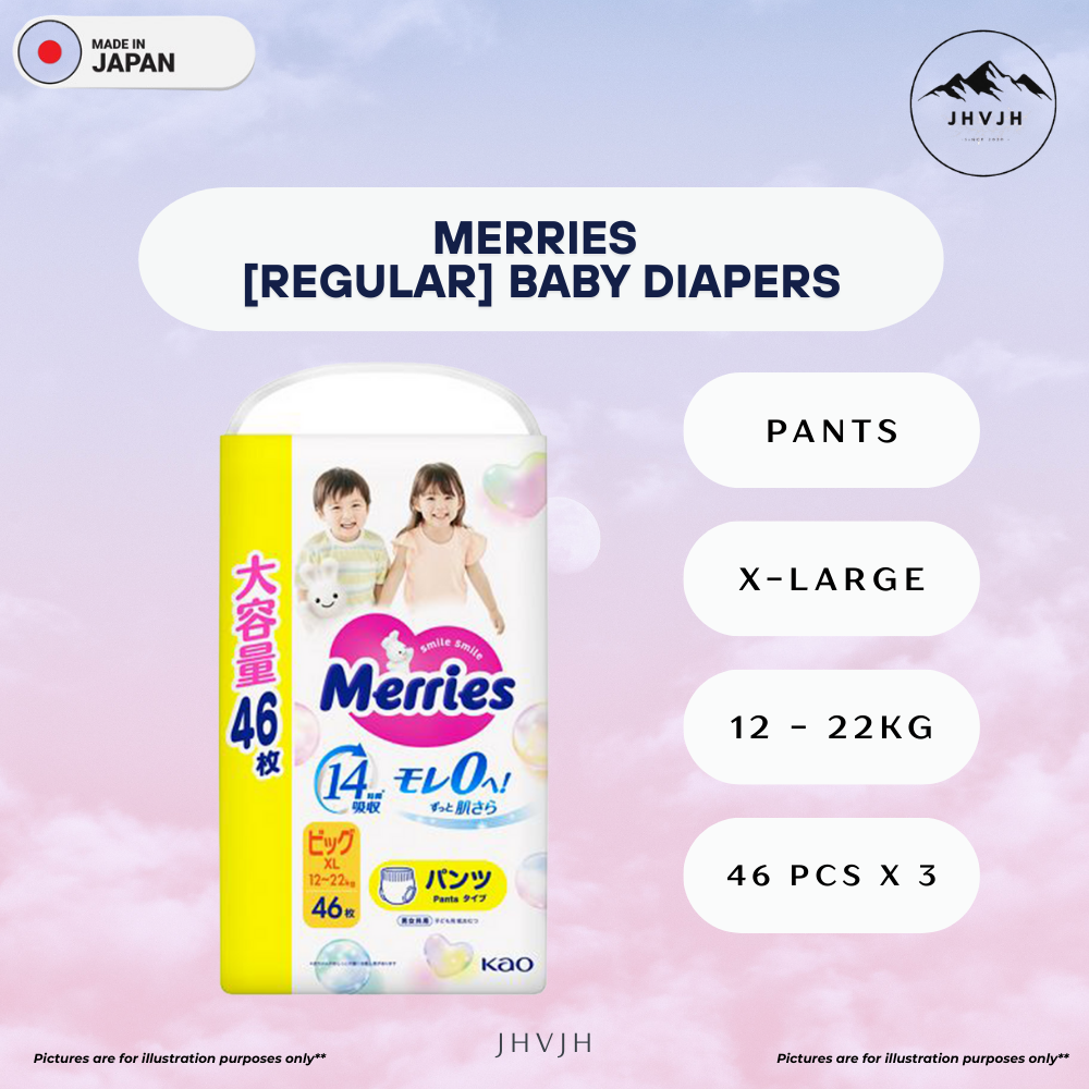 [CARTON DEAL] MERRIES BABY DIAPER // AVAILABLE IN TAPE & PANTS // NEW ...