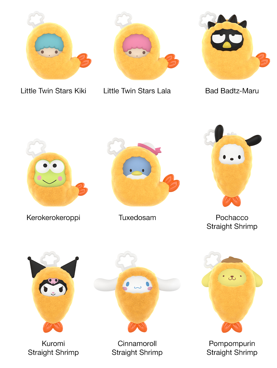 POP MART POP BEAN Sanrio characters Fried Shrimp Series Blind Box ...