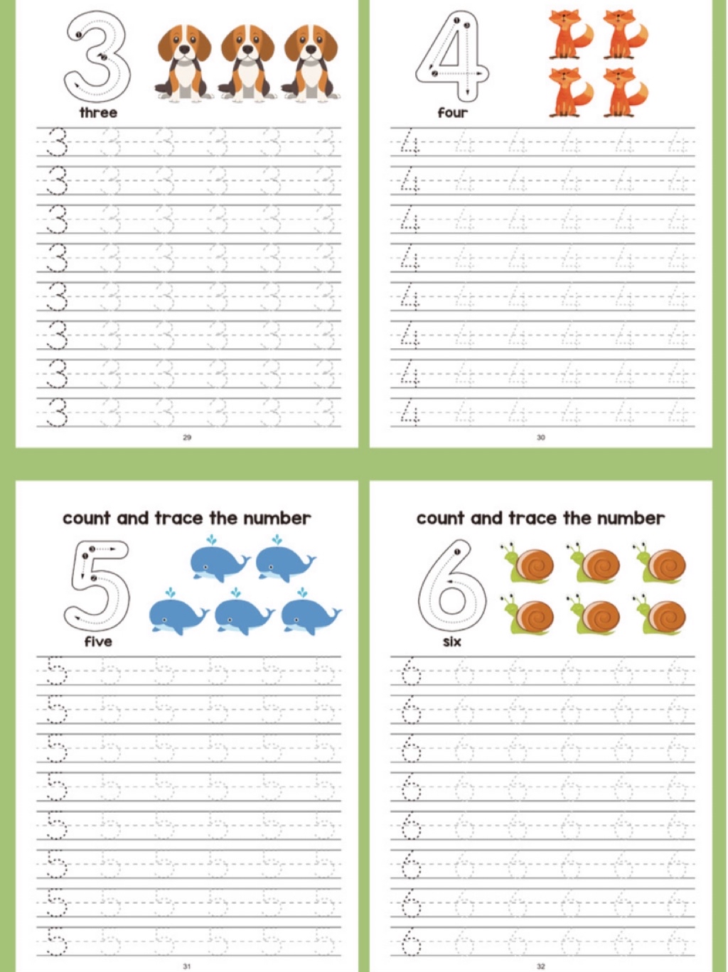 Trace Digit Math Workbook – Counting, Addition & Subtraction | 64 Pages ...