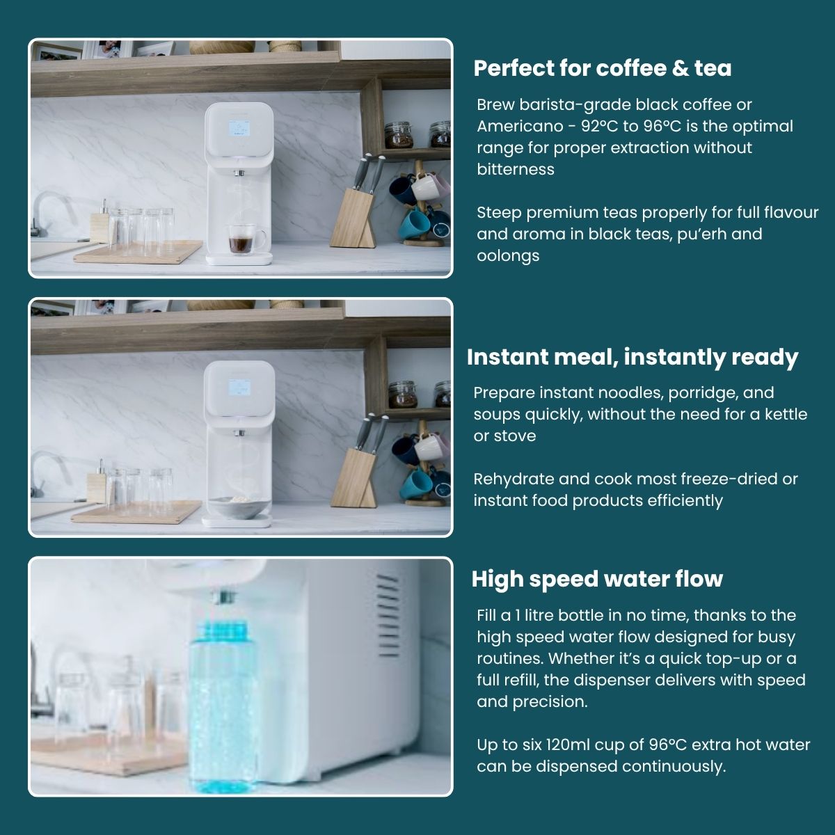 Aqua-Pure Hot & Cold Filtered Water Dispenser with 3M AP Water Filter ...
