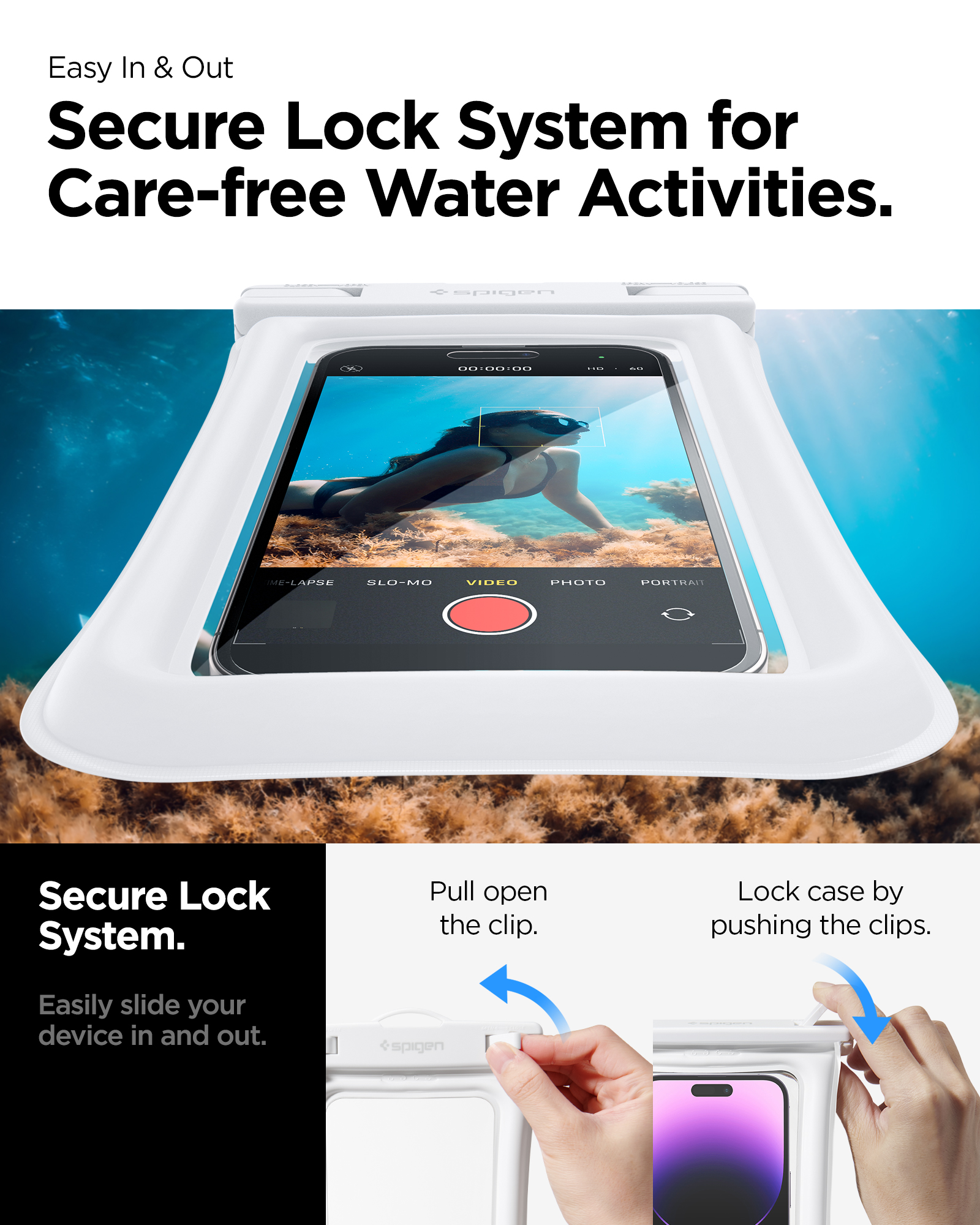 Spigen A610 Waterproof Floating Phone Case Waterproof Phone Pouch Phone ...