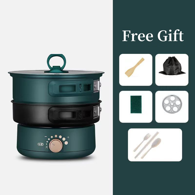 SG-Stock 1.6L Electric Rice Cooker Foldable Split Cooking Pot Travel ...