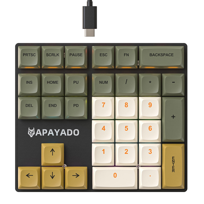 SG丨33Keys Mechanical Numeric Keyboard Numpad Blue Switch Red Switch ...