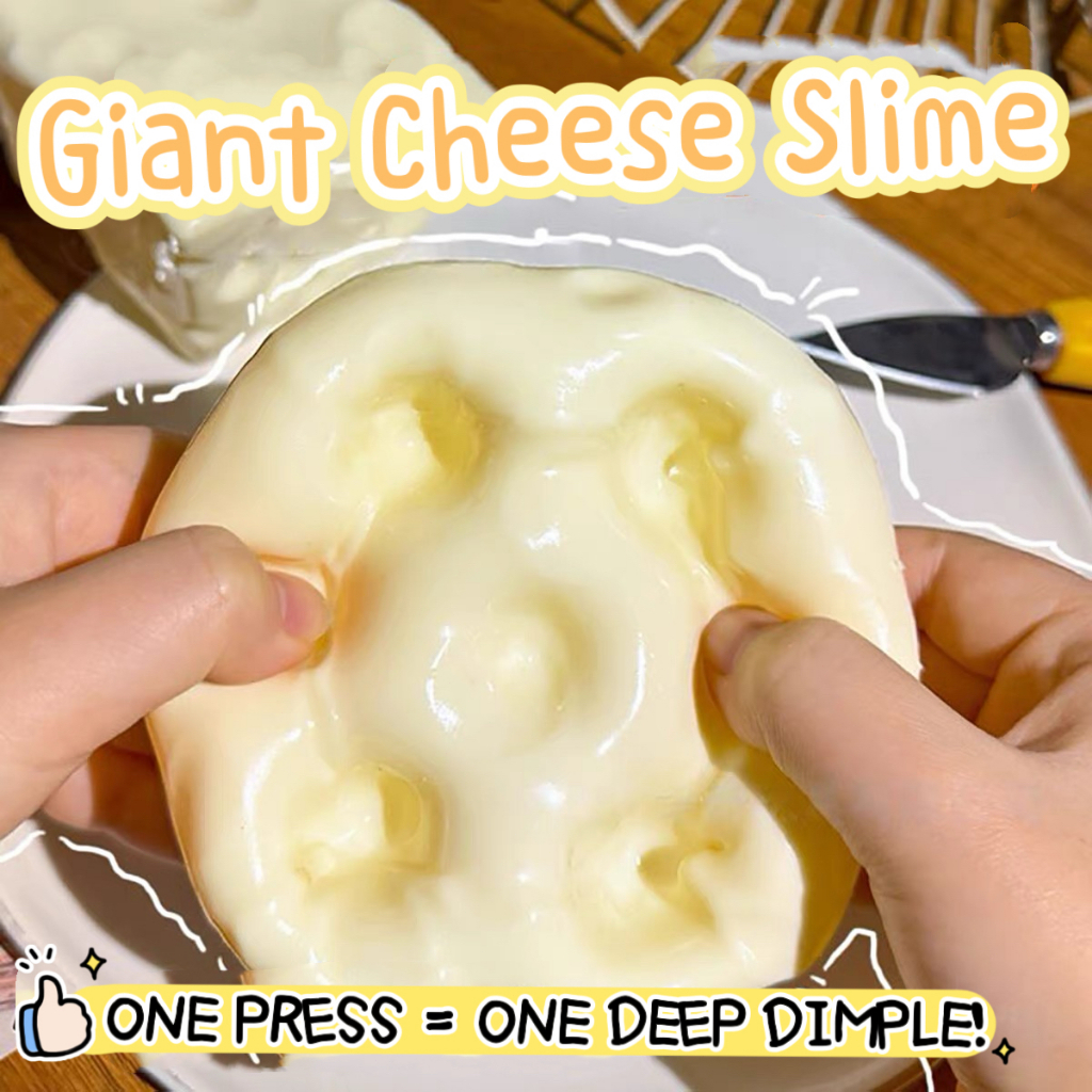 Giant Cheese Soft crunchy Squishy Toy Hadiah Vaseline Filled Slow ...