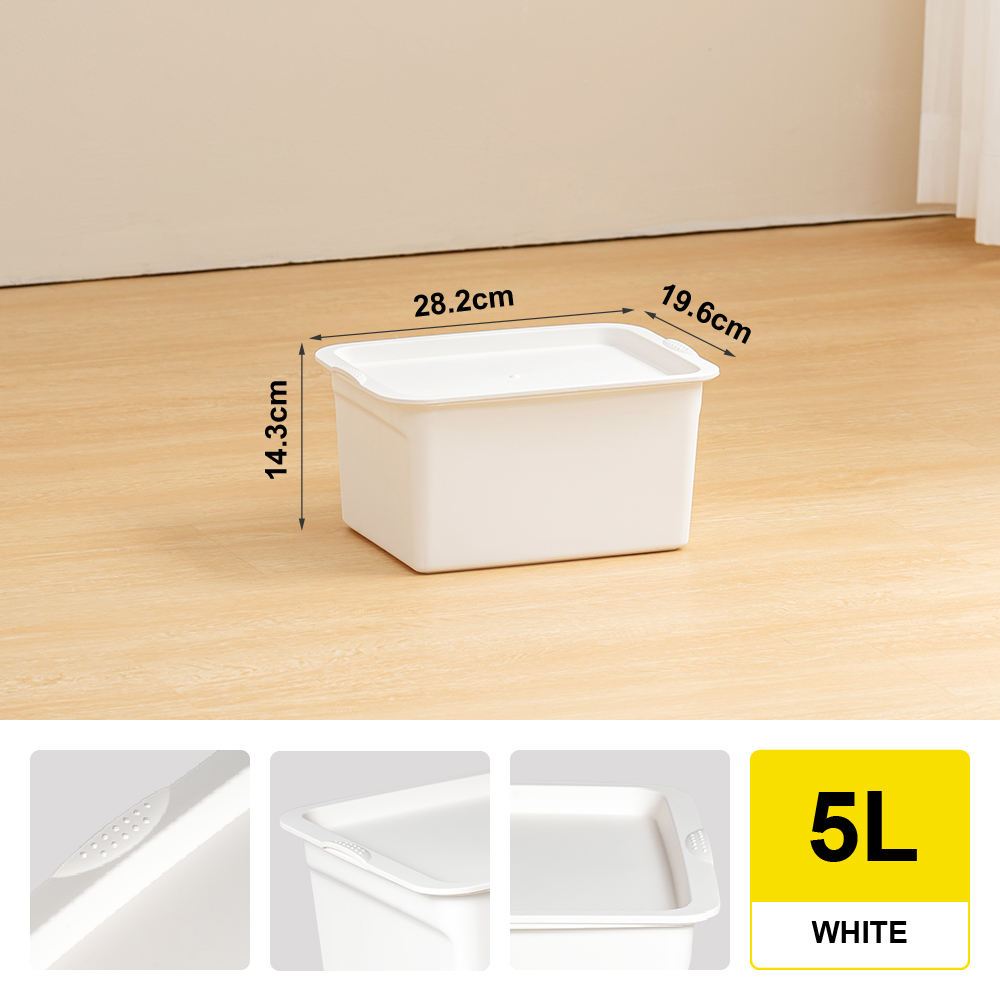 Citylife Stackable Storage Box 5L/21L Large Storage Boxes Cabinet ...