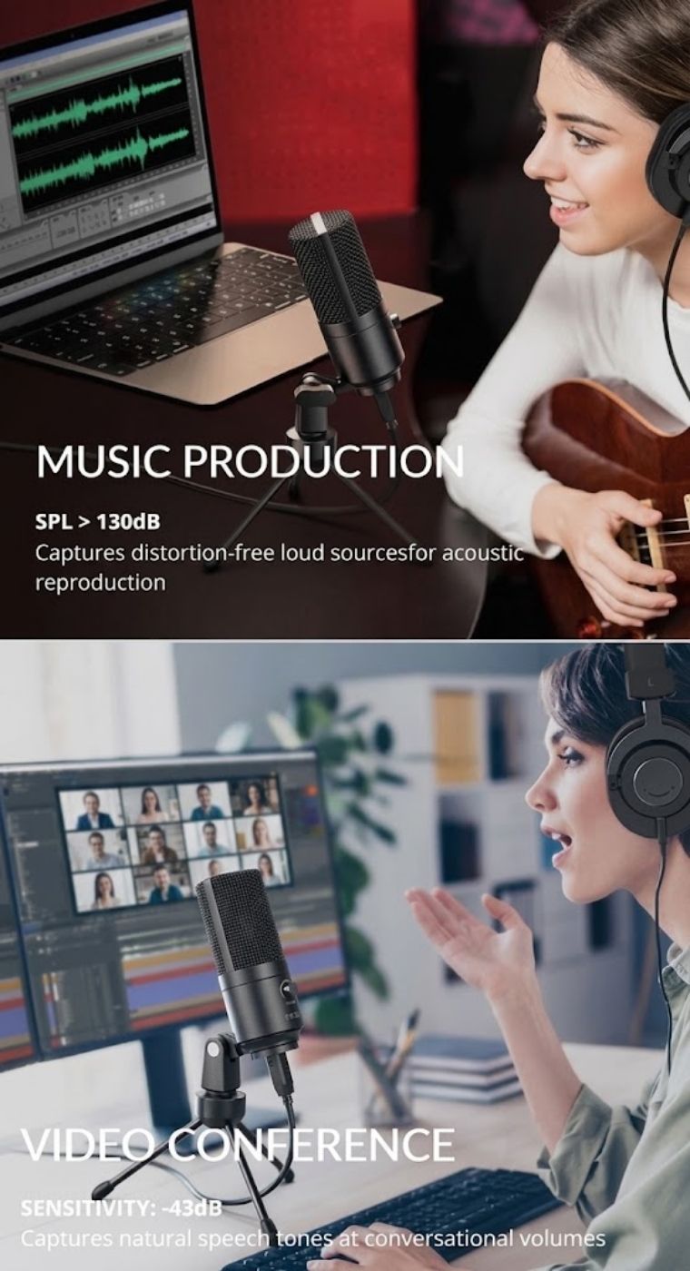 FIFINE K669B USB Condenser Microphone | Shopee Singapore