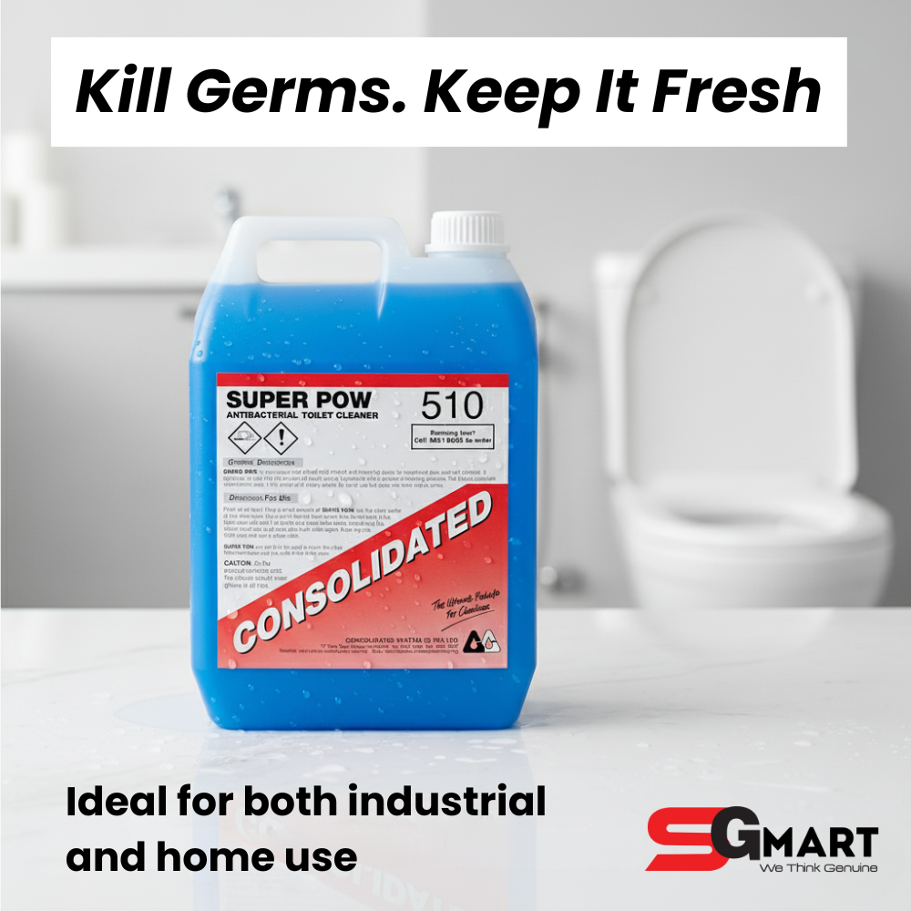 Anti-Bacterial Toilet Bowl Cleaner Super Pow – The Powerhouse for 99.9% ...