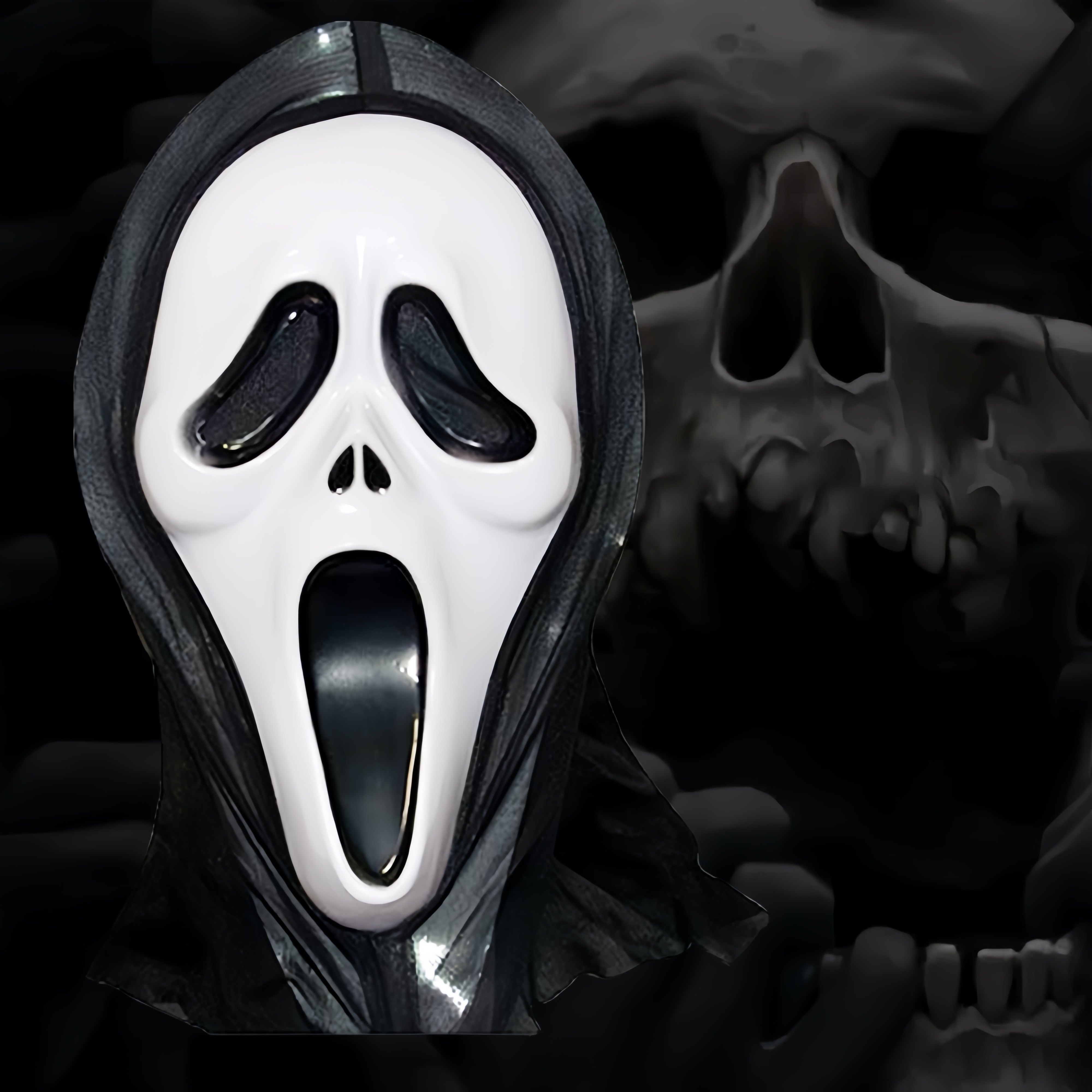 【SG】Halloween Mask Horror Death Scream Mask Ghost Face Grimace Full ...