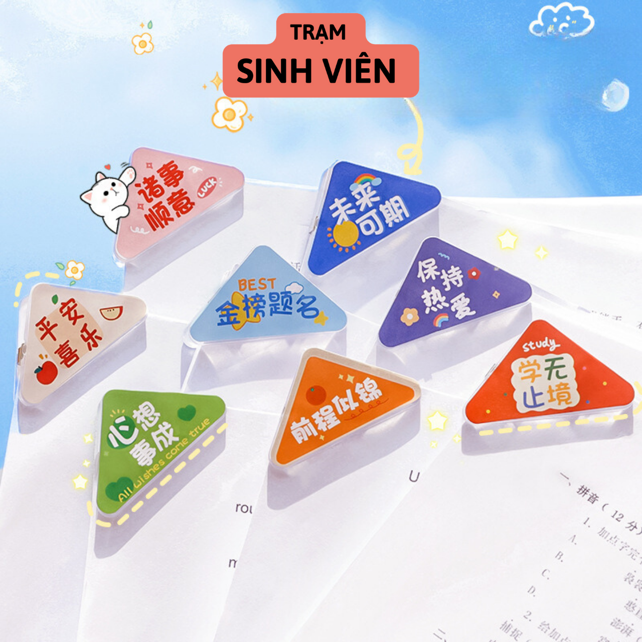 Triangle Corner Clips, Handy Colorful Plastic Butterfly Clips for ...