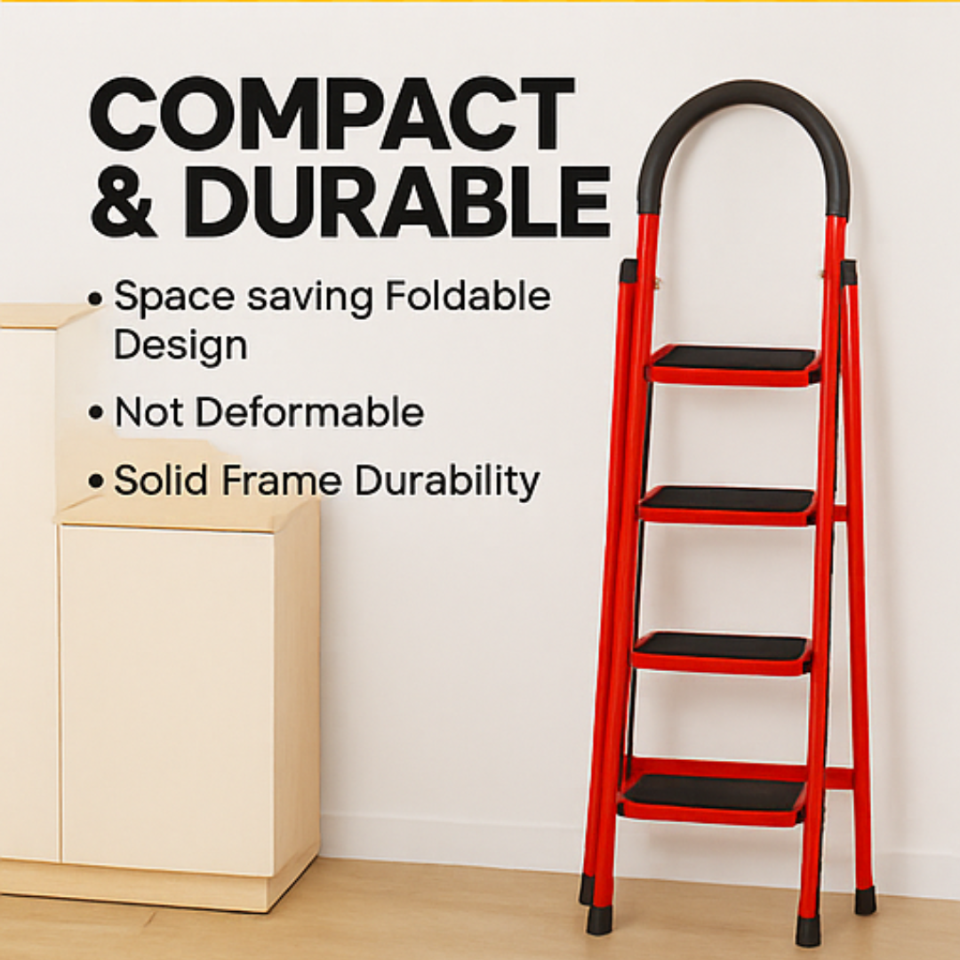 (DIYMONKEY) Heavy Duty Anti-Slip Step Ladder – 3/4/5 Steps Folding ...