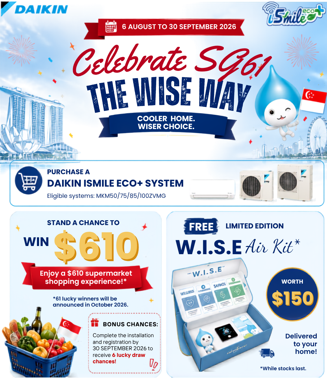 [NEW] 🎉 SG61 SPECIAL PROMO! 🇸🇬 Buy Selected Daikin i DAIKIN SYSTEM 3 ...