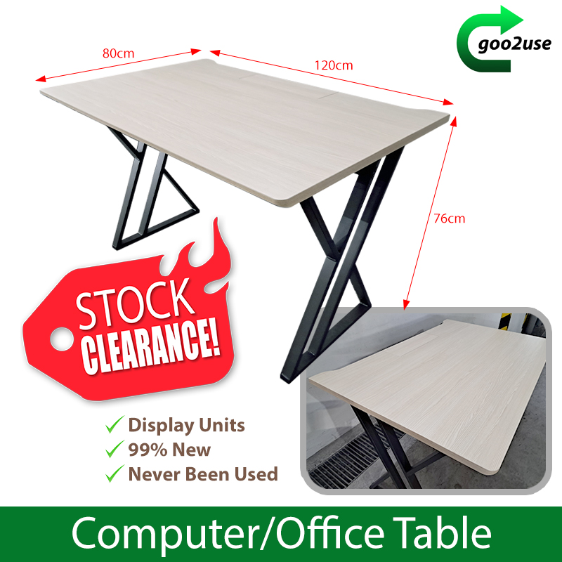 [FREE DELIVERY] Langdon Office Table Study Computer Desk Display Unit ...