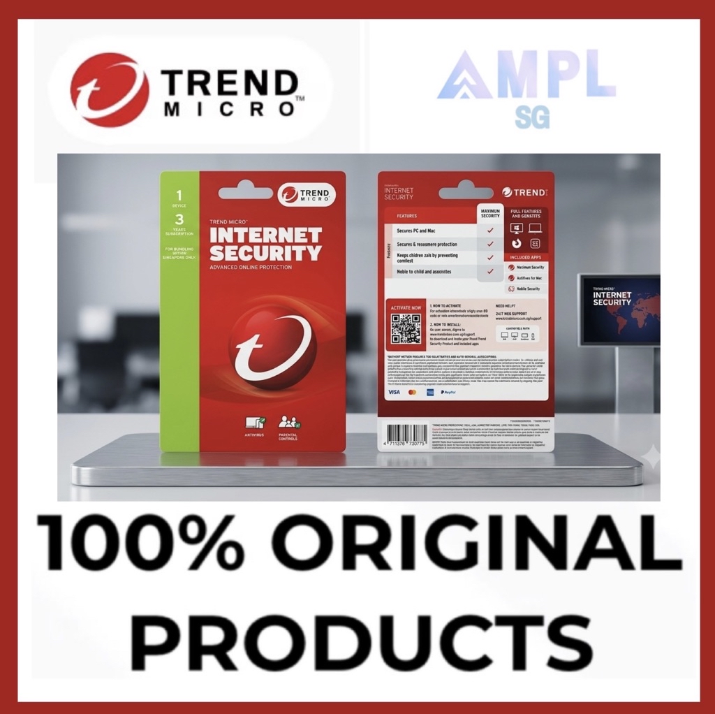 Trend Micro Anti Virus Internet Security ( 1 Device) 3 years Singapore ...