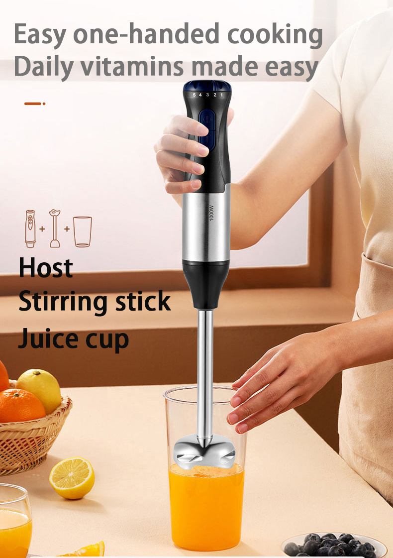Portable Hand Blender Set 4in1 Electric Whisk Chopper Food Machine ...