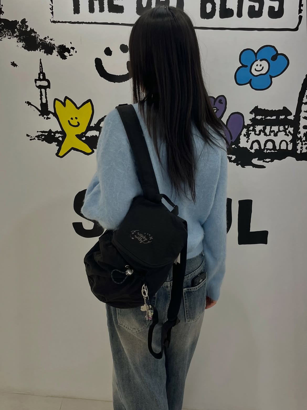 [SET] WACKY WILLY Women's Baby Lily Compact Backpack + Keyring - 3 ...