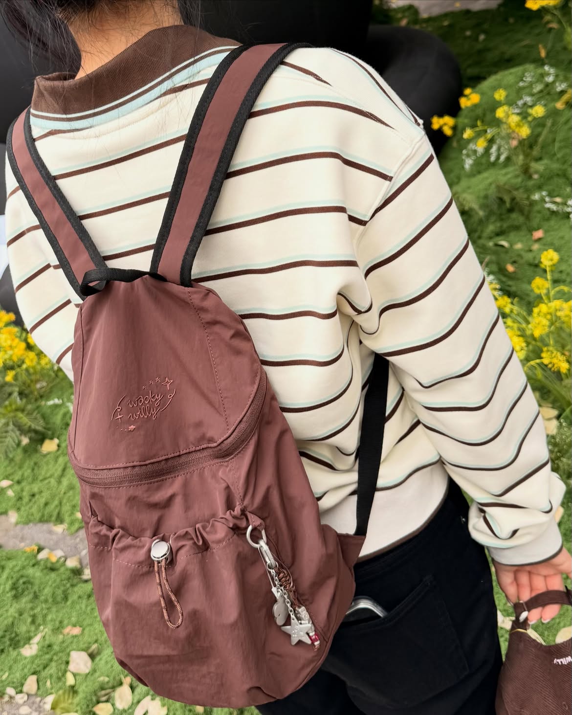 [SET] WACKY WILLY Women's Baby Lily Compact Backpack + Keyring - 3 ...