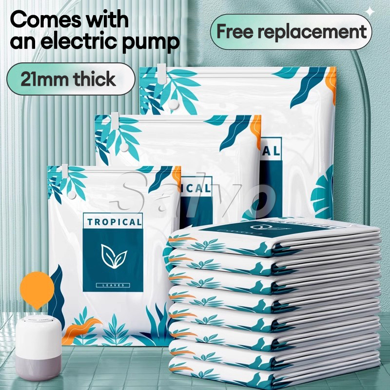 Hisoa 1-5pcs Vacuum Storage Bag Travel Reusable Storage Organizers ...