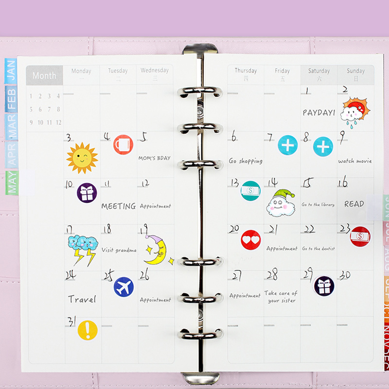 【SG】84 Sheets A6 Budget Binder Currency Organizer Planner Loose-leaf ...