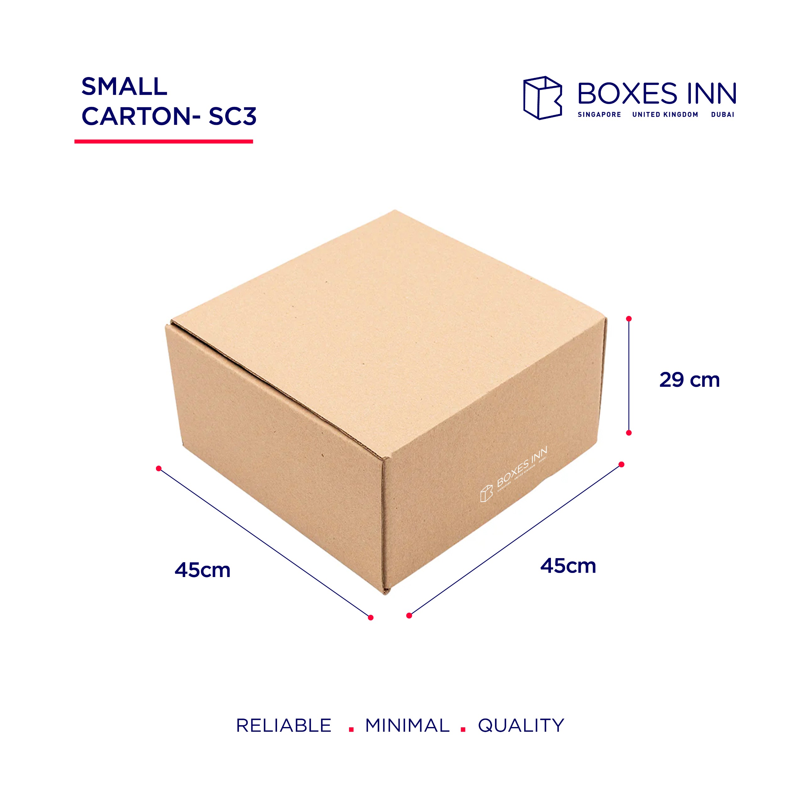 Heavy Duty Small Moving Box SC3 45x45x29cm | Double Wall Cardboard ...