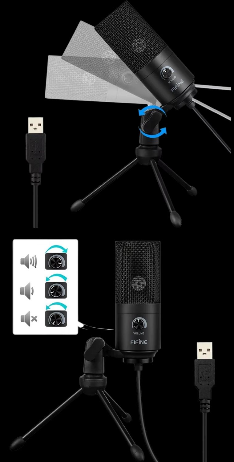 FIFINE K669B USB Condenser Microphone | Shopee Singapore
